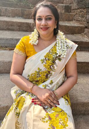 kanikonna flower printed Cotton Setmundu