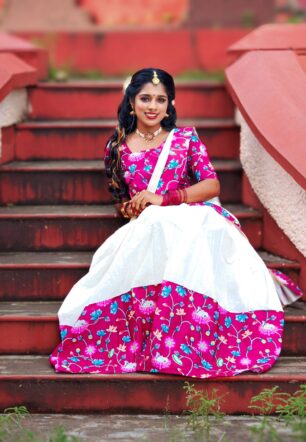 Kalamkari cotton Davani